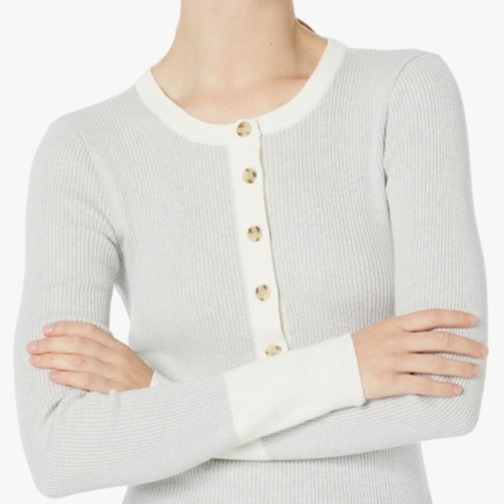 Faherty Mikki Henley Sweater Size Large